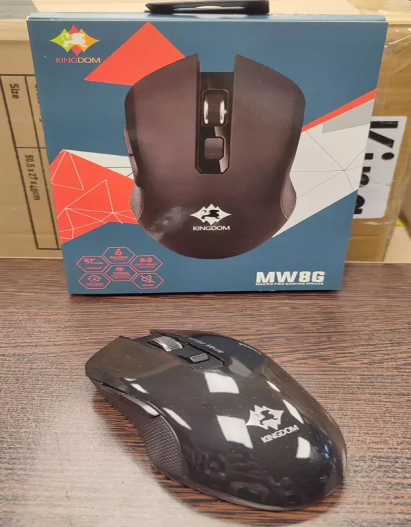 ماوس بی‌سیم KINGDOM MW8G با دقت بالا و کلید قابل برنامه‌ریزی – در فروشگاه هَنس پی‌سی، تجربه گیمینگ حرفه‌ای را احساس کن.