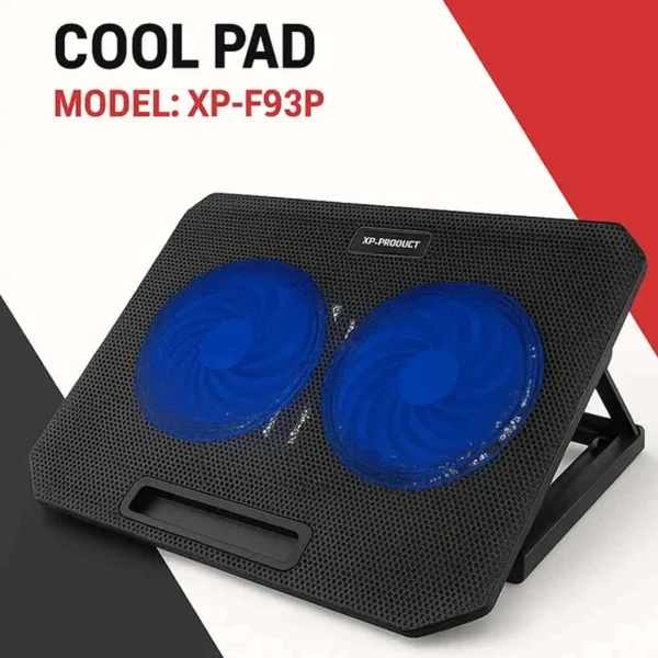 کول‌پد XP‑F93P دو فن LED