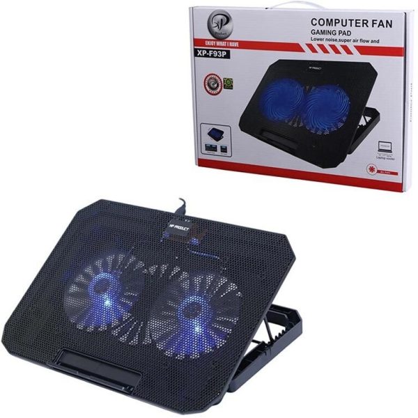 کول‌پد XP‑F93P دو فن LED